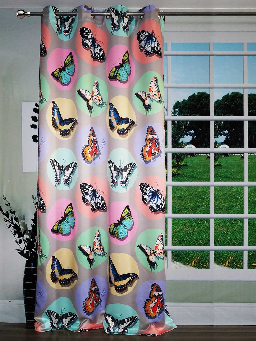 

Lushomes Multicoloured Digitally Printed Door Curtain, Multi