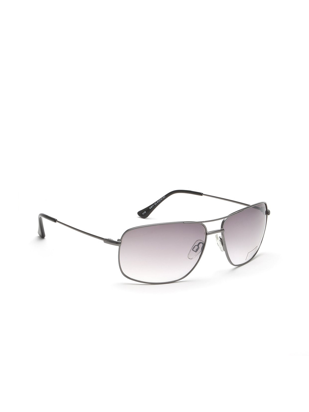 

IDEE Men Grey Lens & Silver-Toned Rectangle Sunglasses