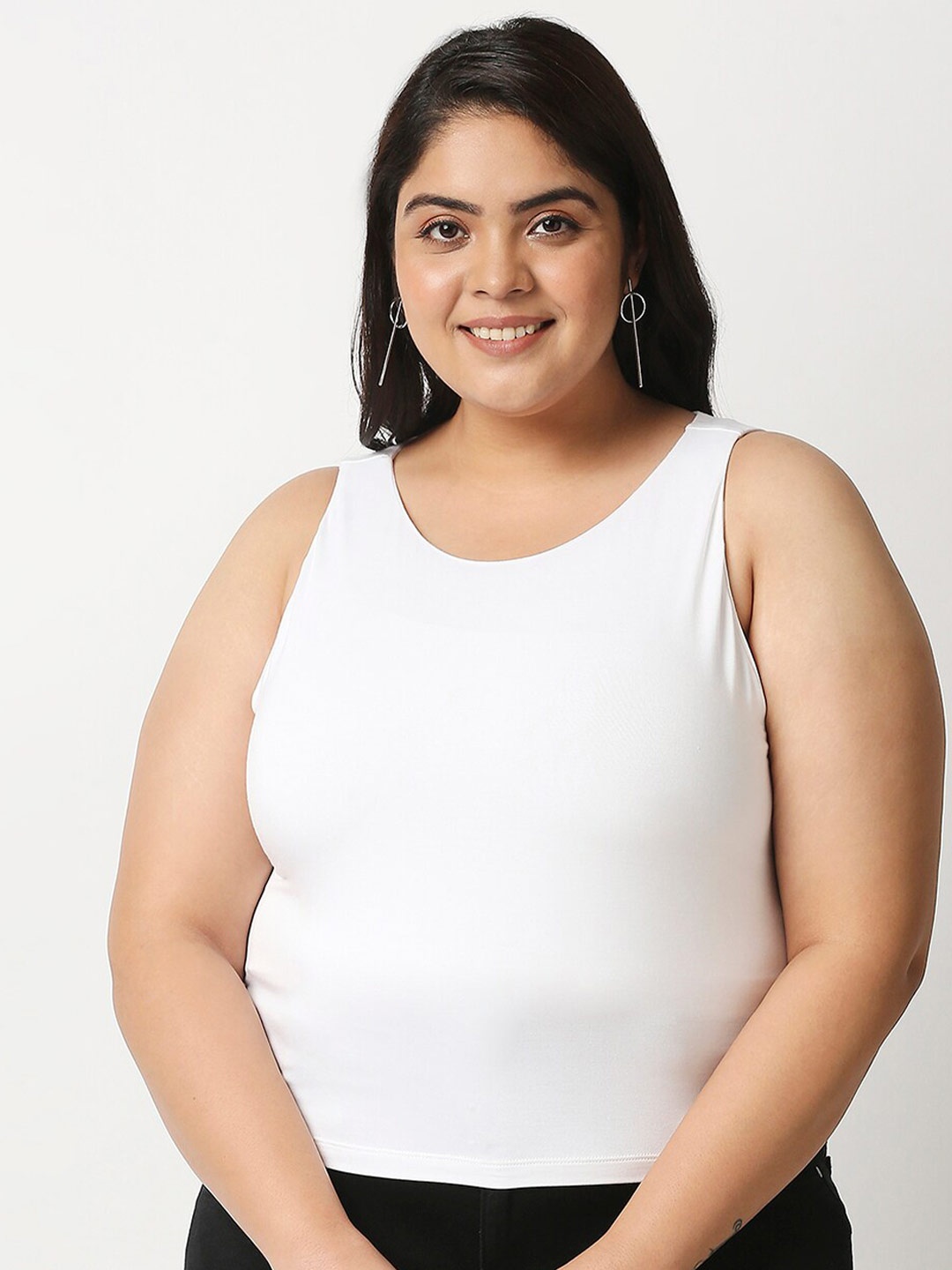 

20Dresses Women White Pockets Slim Fit T-shirt