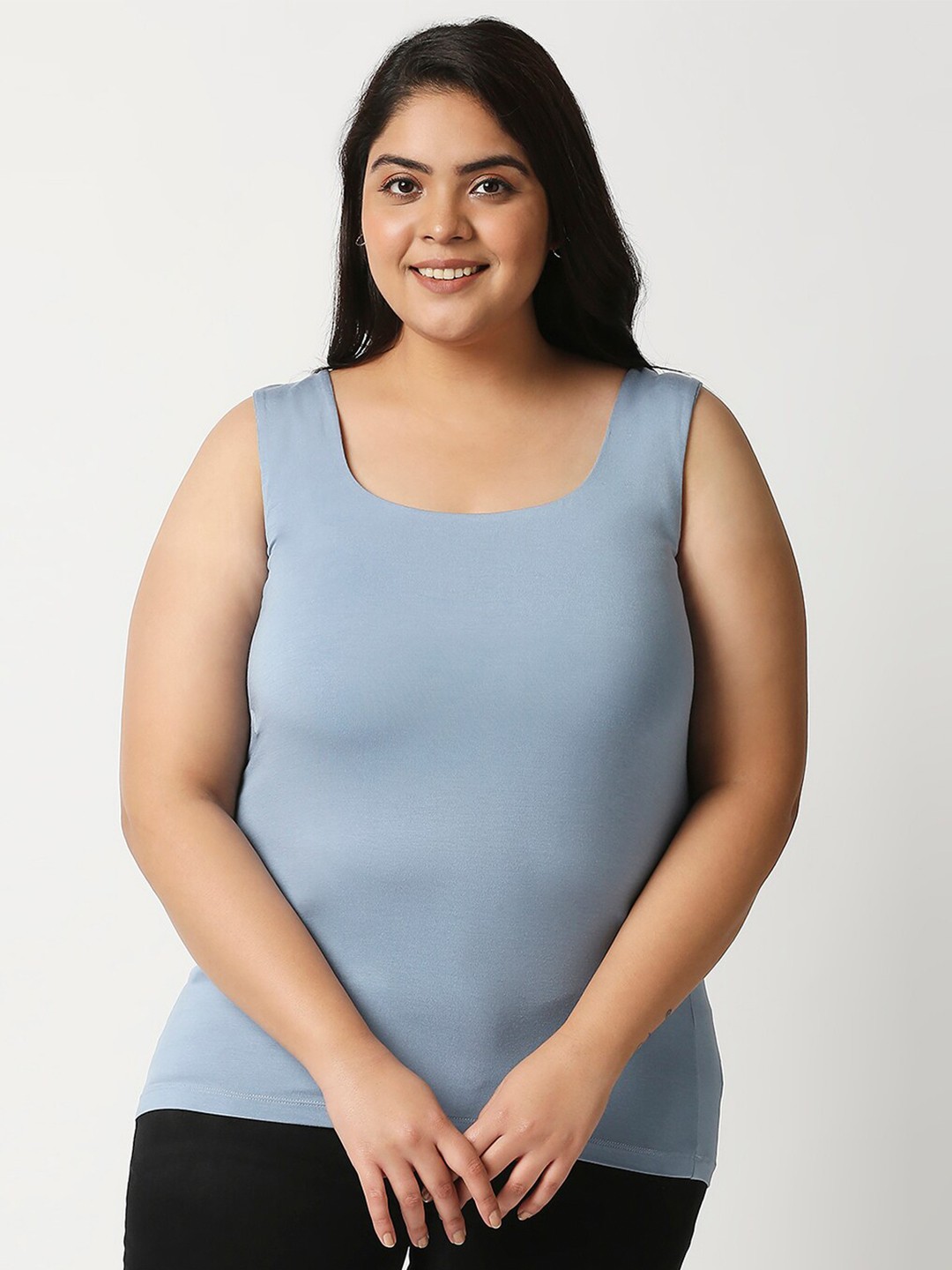 

20Dresses Women Blue Plus Size Slim Fit T-shirt