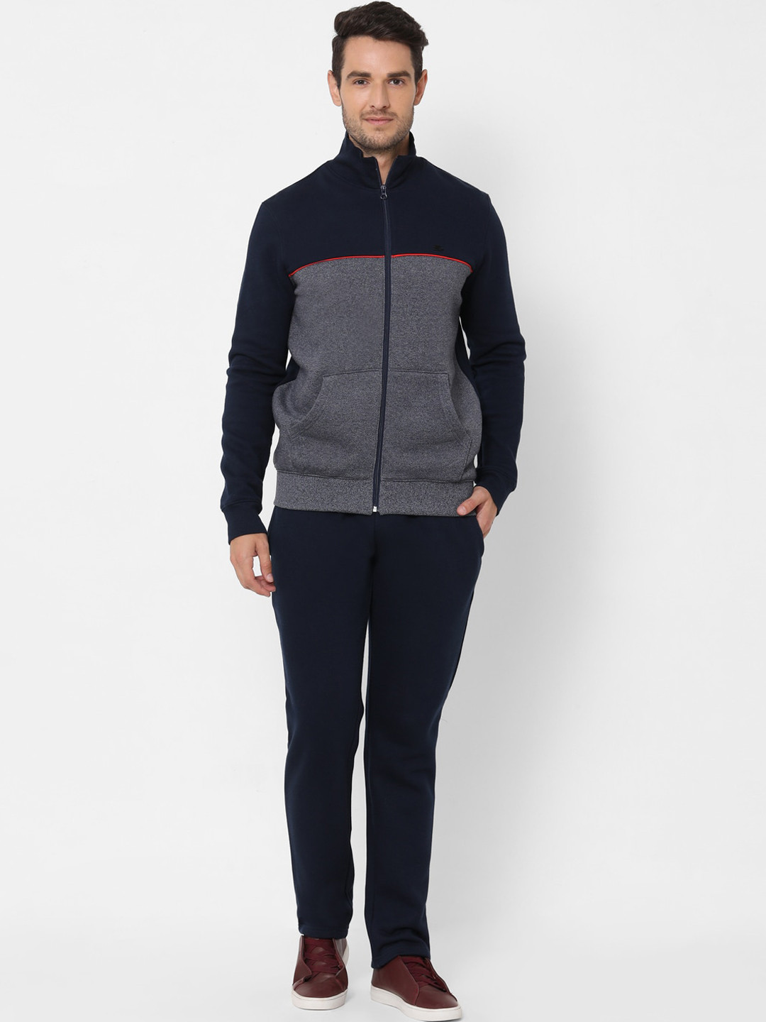 

Sweet Dreams Men Navy Blue & Grey Colourblocked Track Suit
