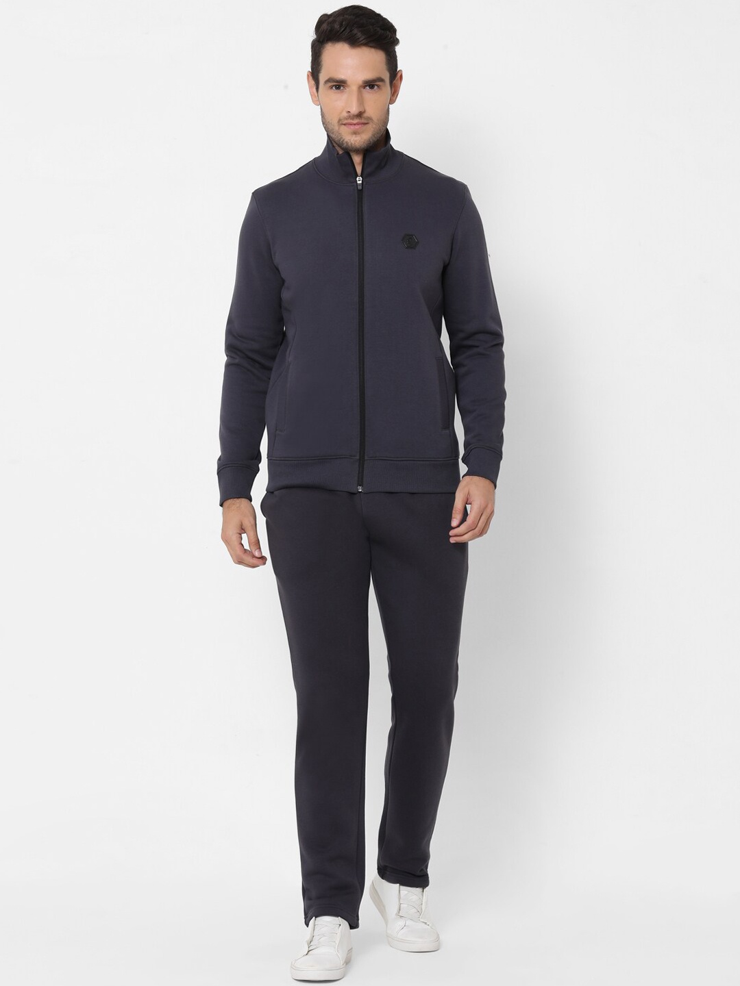 

Sweet Dreams Men Grey Solid Tracksuit