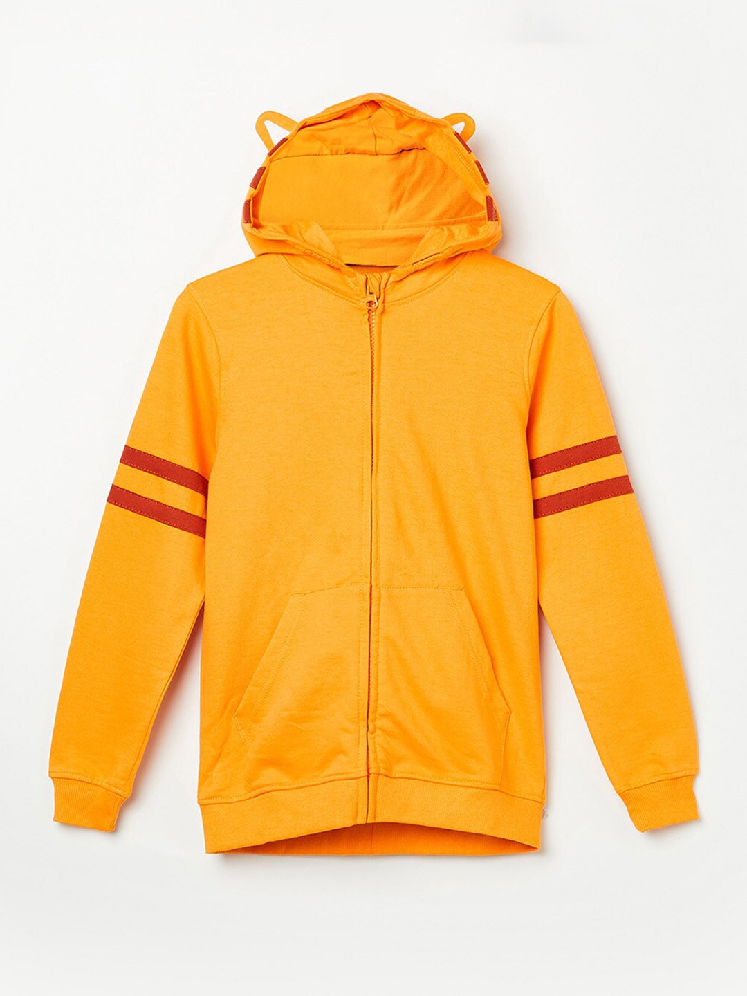 

Fame Forever by Lifestyle Boys Orange Hooded Cotton Sweatshirt