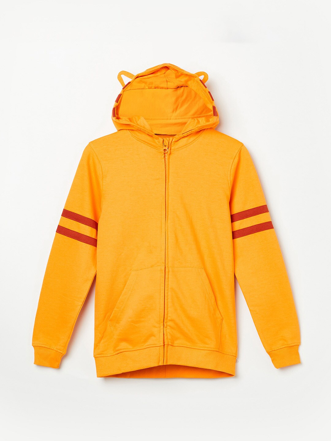 

Fame Forever by Lifestyle Boys Orange Cotton Hooded Sweatshirt