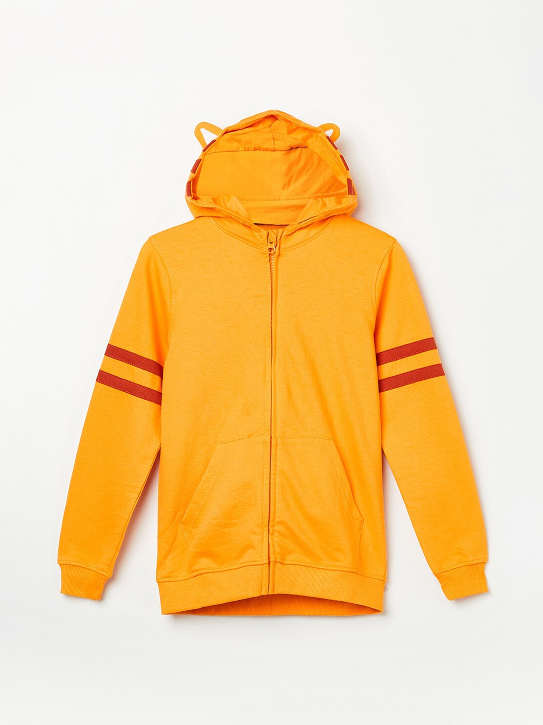 

Fame Forever by Lifestyle Boys Orange Hooded Cotton Sweatshirt