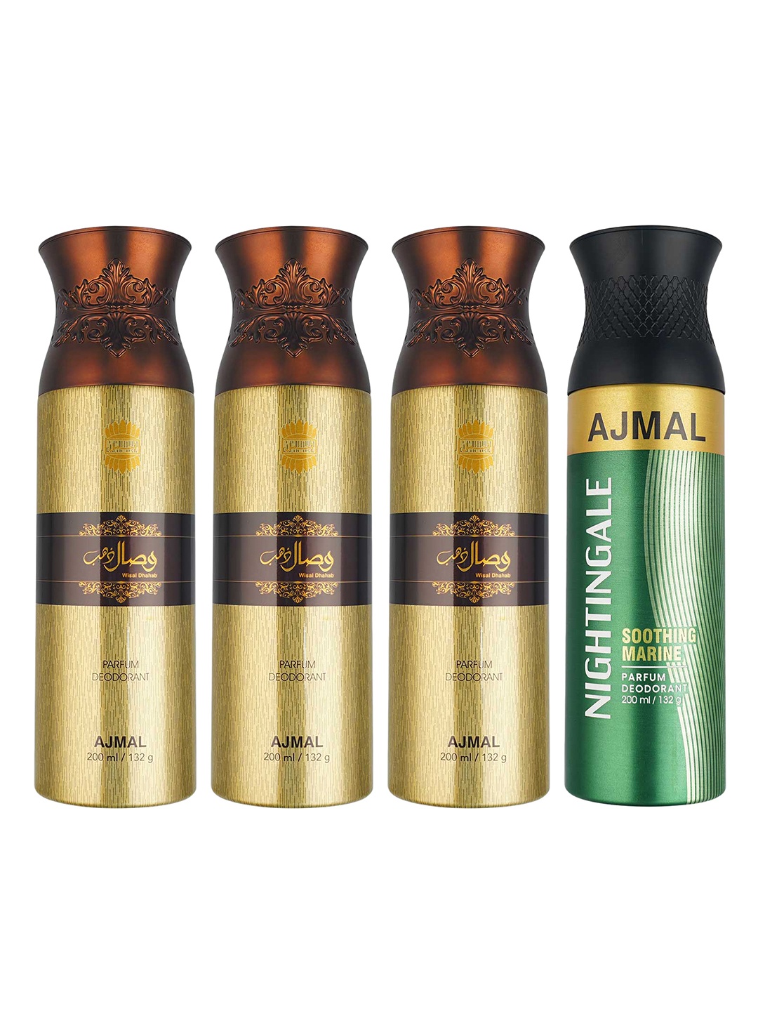 

Ajmal Green Set of 4 Nightingale Deo