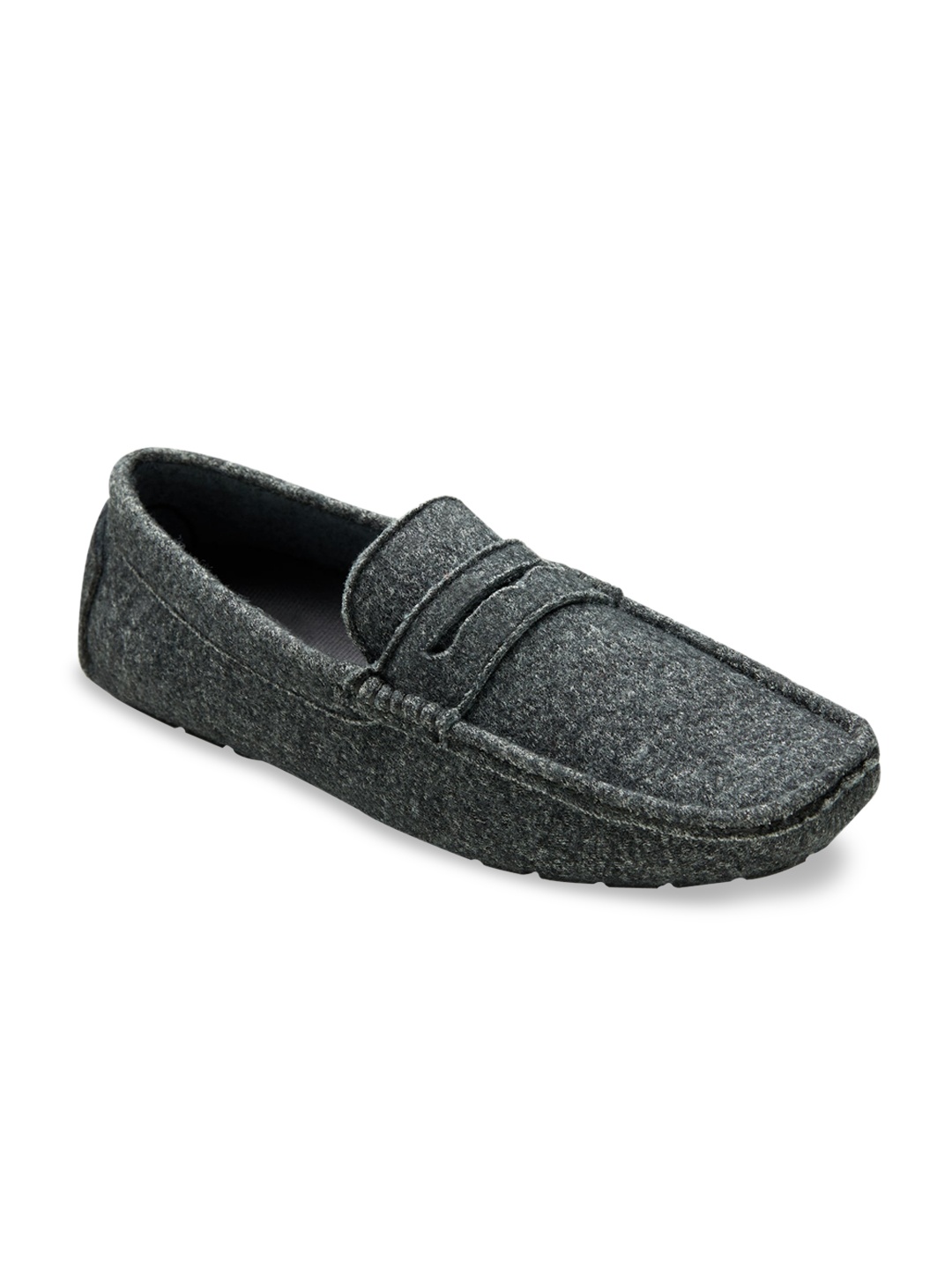 

NEEMANS Men Grey Mist Merino Wool Loafers