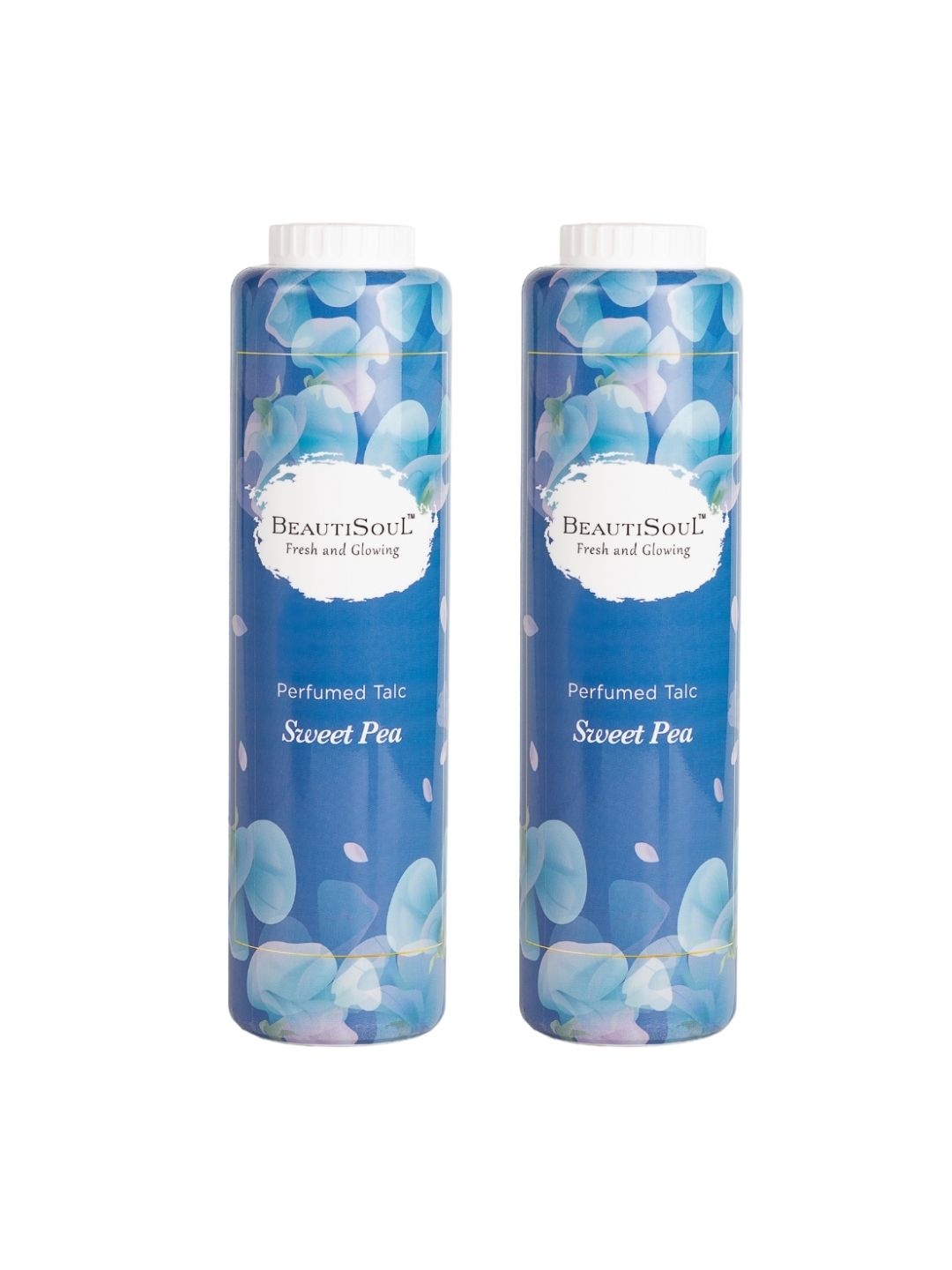 

Beautisoul Set of 2 Sweet Pea Perfumed Talc, White