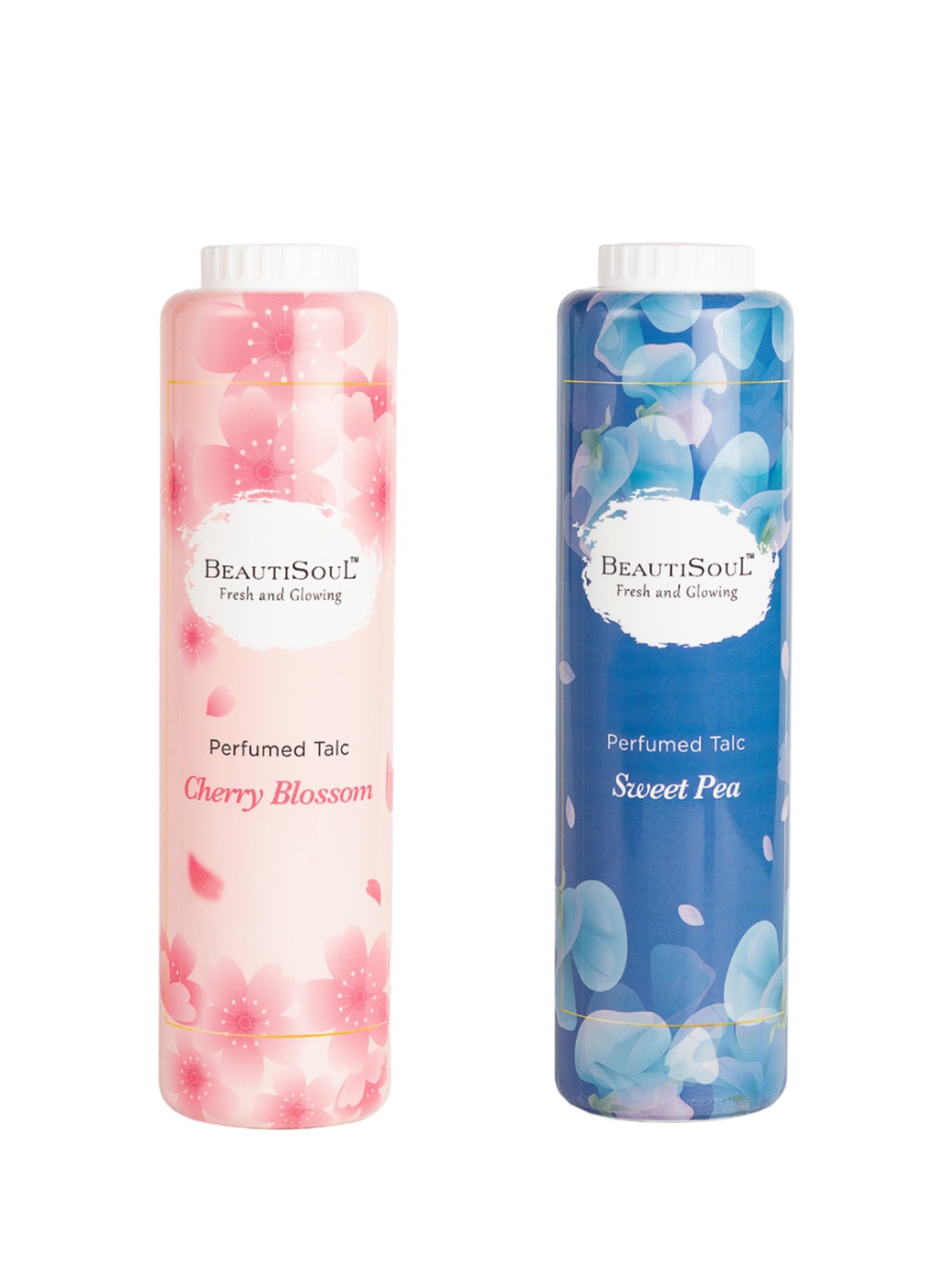 

Beautisoul Set of 2 Cherry Blossom & Sweet Pea Perfumed Talc 100 gm each, White