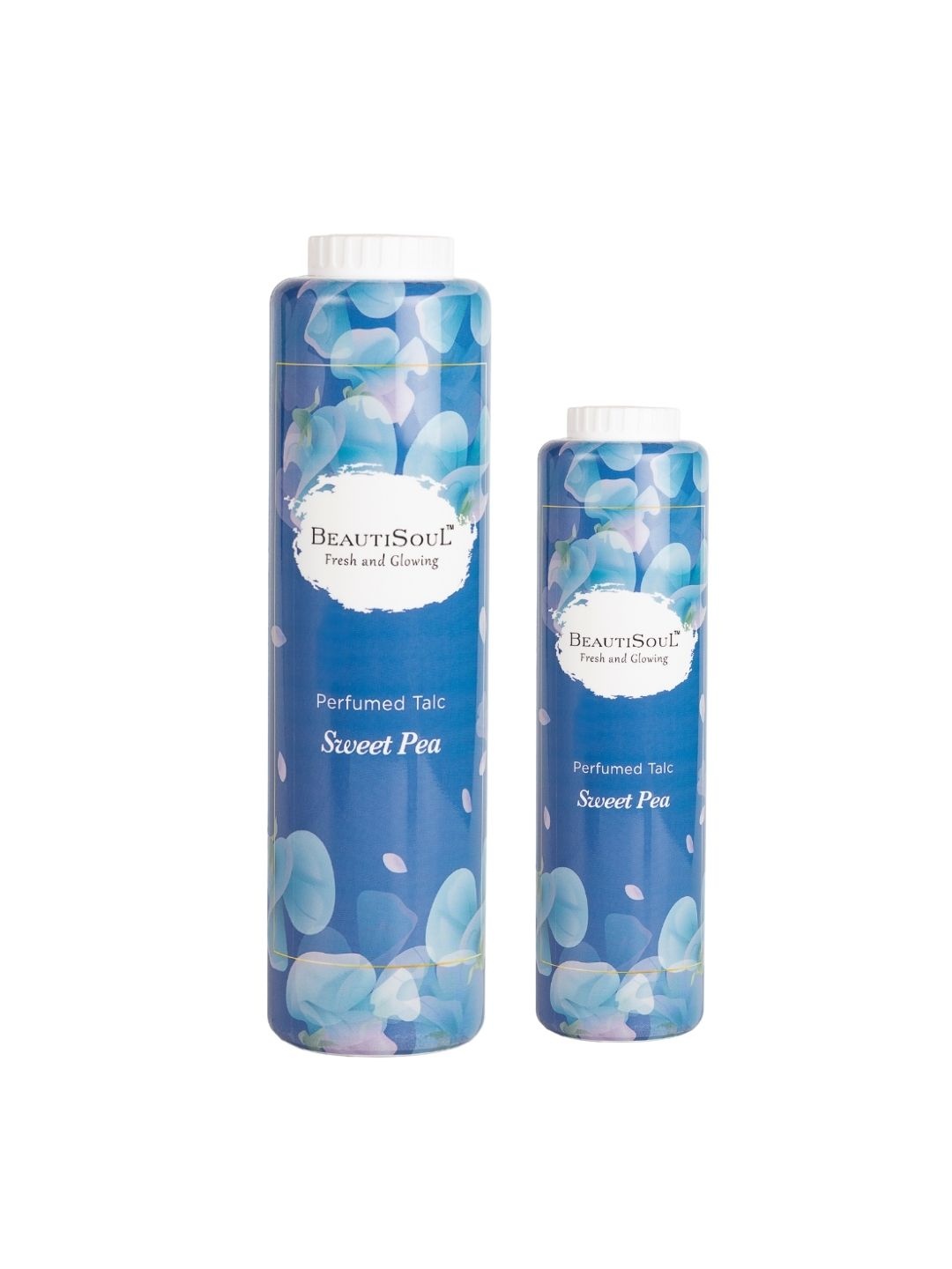 

Beautisoul Unisex Pack of 2 Sweet Pea Perfumed Talc (300gm + 100gm), White