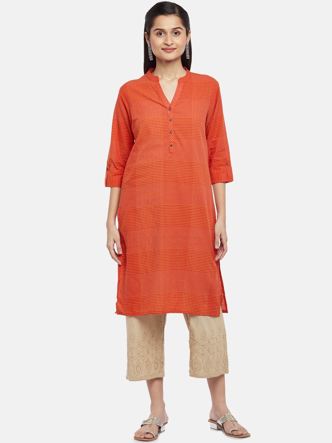 

RANGMANCH BY PANTALOONS Women Red Kurta