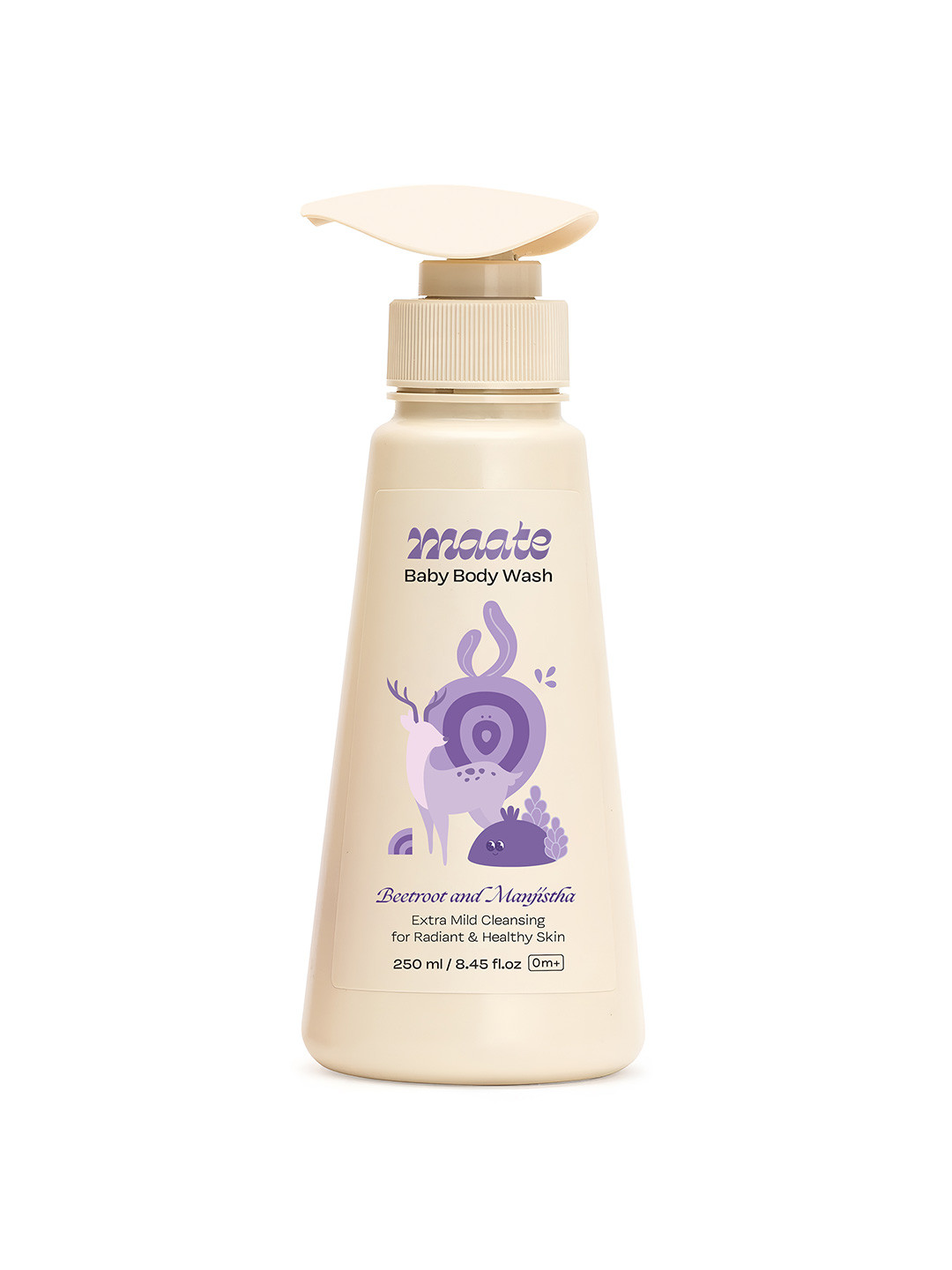 

MAATE Baby Body Wash with Beetroot & Manjistha - 250 ml, Beige