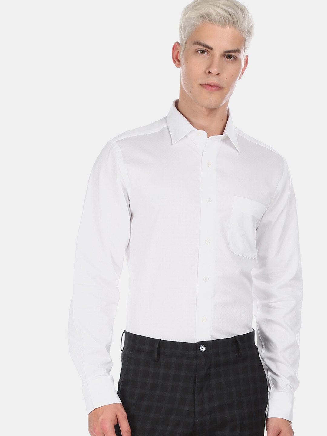 

Arrow Men White Opaque Formal Shirt