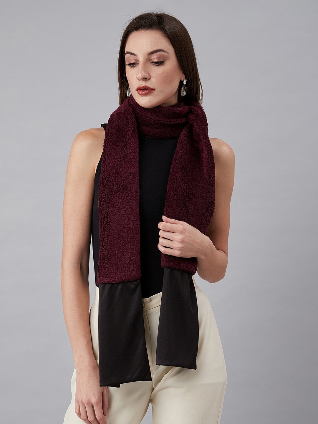 

Athena Women Burgundy Solid Muffler