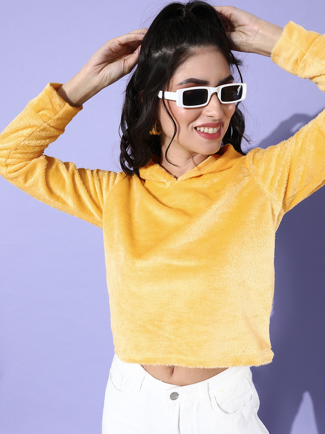

Tokyo Talkies Women Yellow Sweatshirt