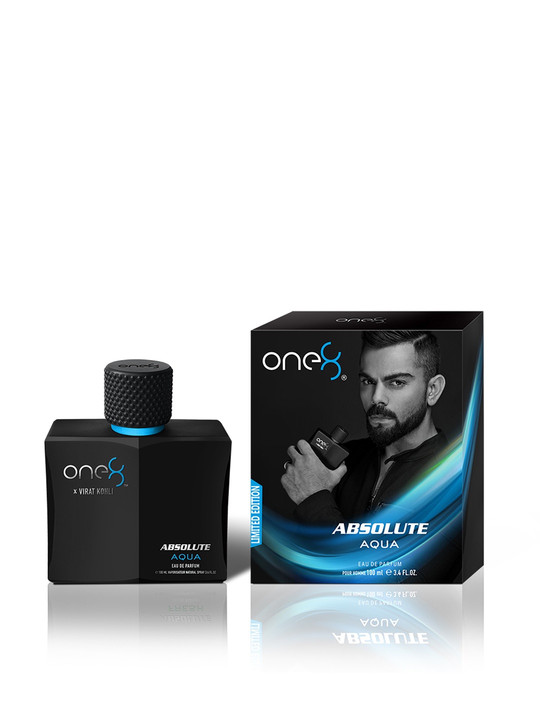 

One8 By Virat Kohli Men Absolute Aqua Eau de Parfum-100ml, Black