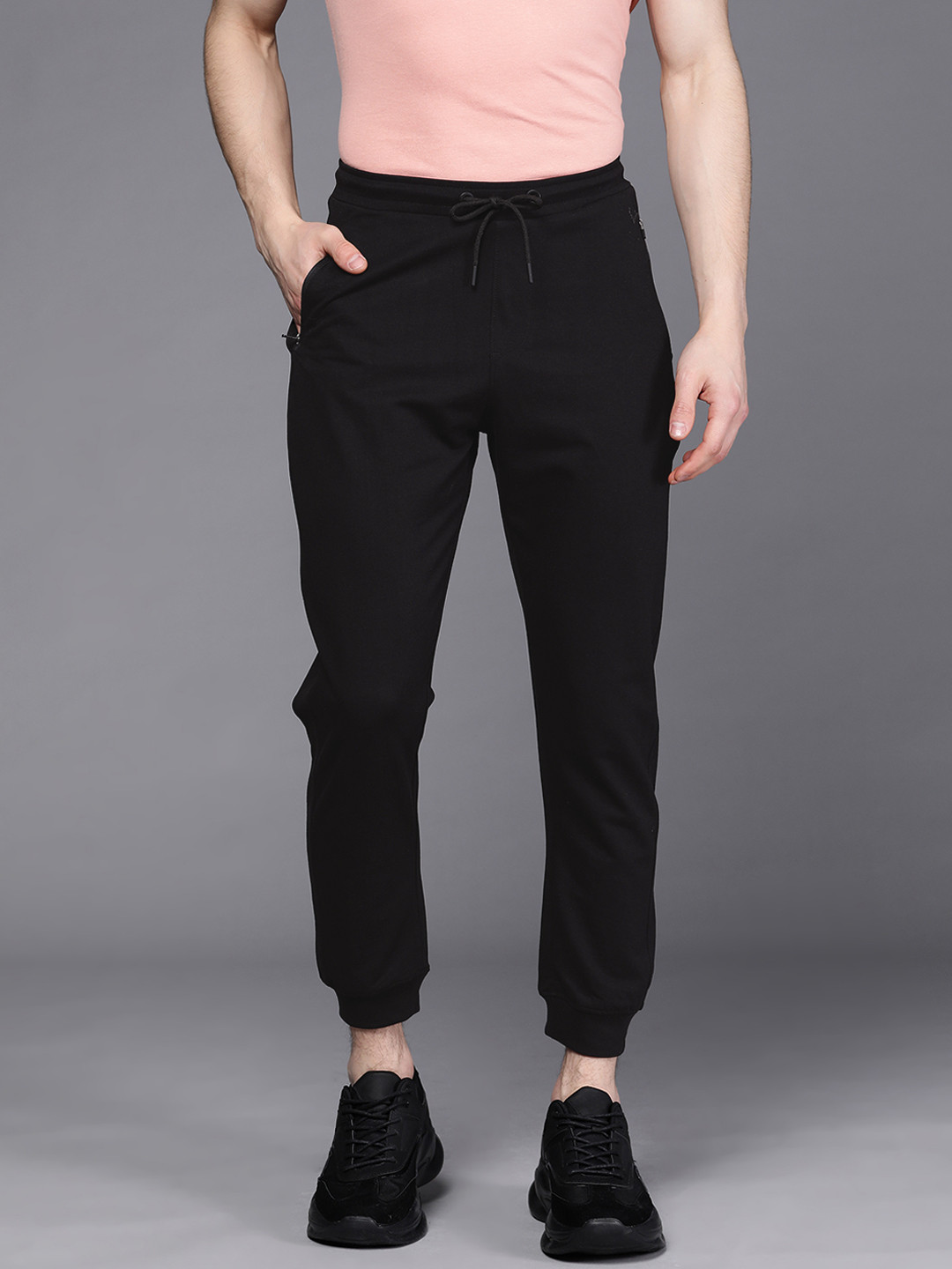 

Allen Solly Tribe Men Black Solid Joggers