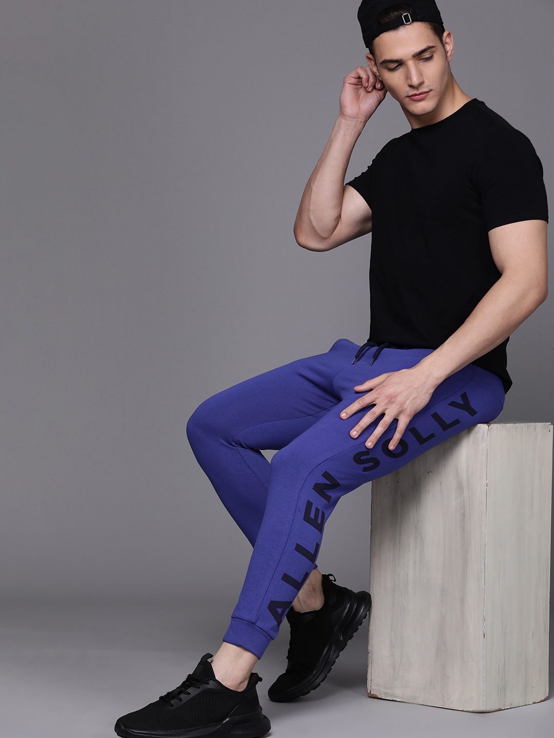 

Allen Solly Sport Men Blue Solid Joggers