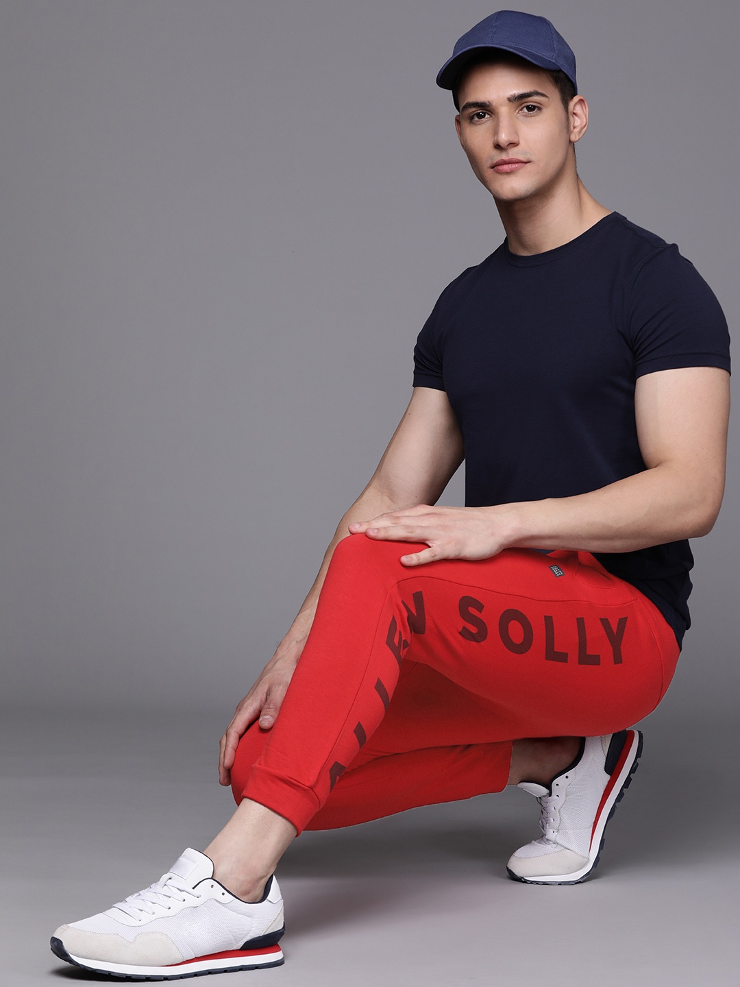 

Allen Solly Sport Men Red Solid Joggers