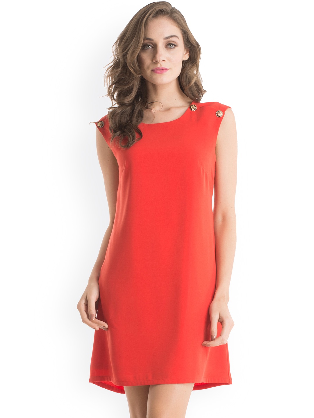 

Kazo Red A-line Dress