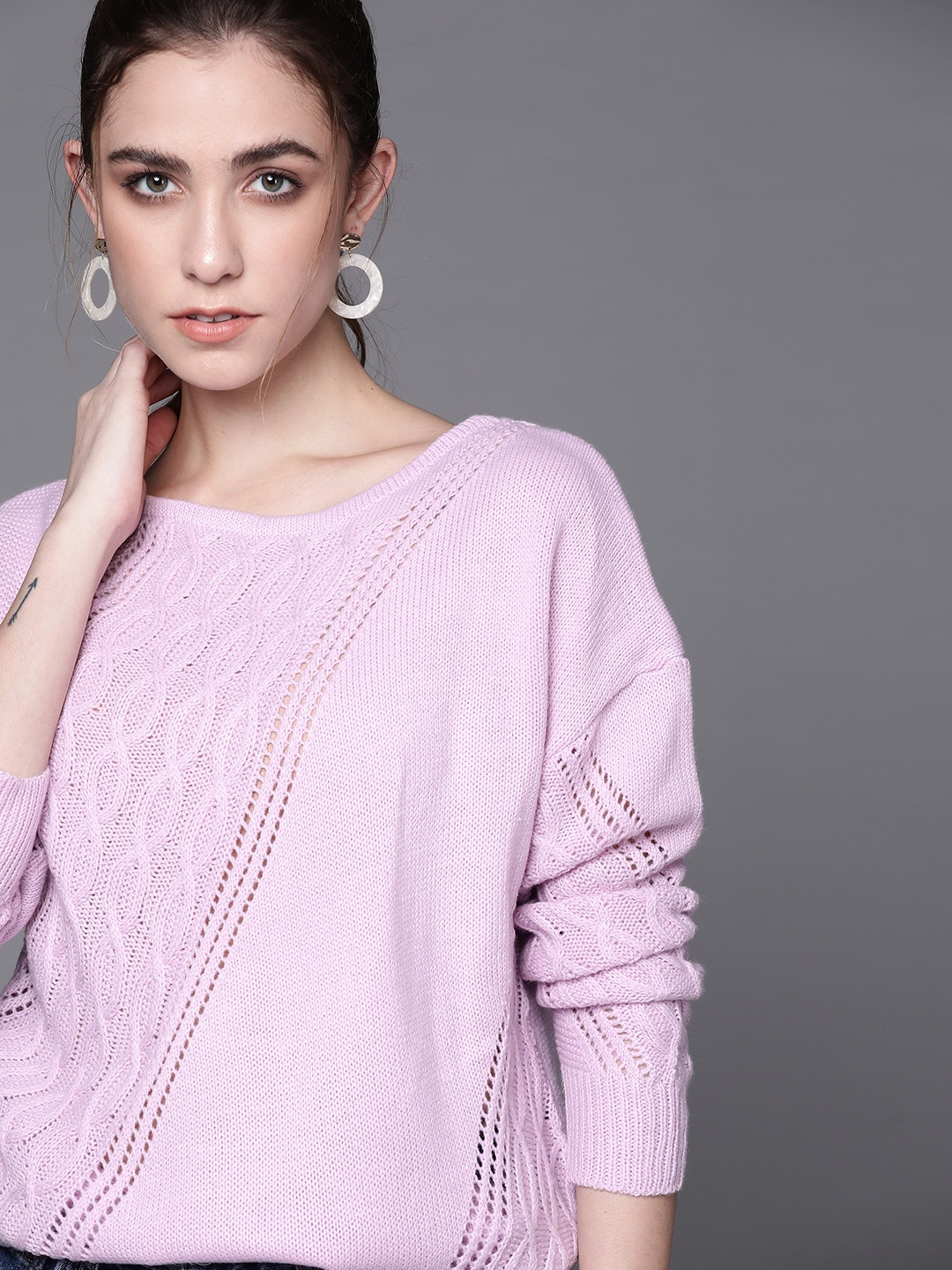 

JC Mode Women Lavender Pullover