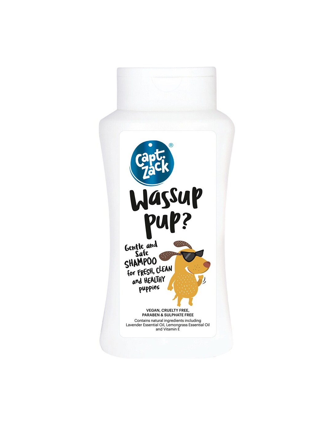 

Captain Zack Wassup Pup Gentle & Safe Shampoo for Puppies - 200 ml, White