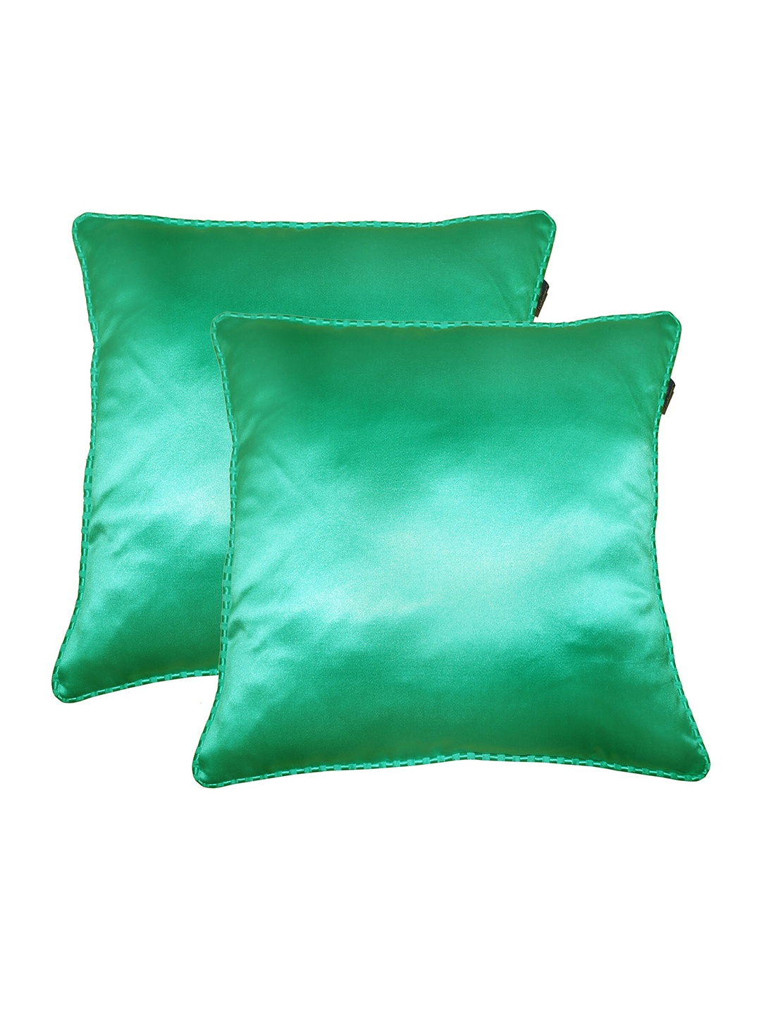 

Lushomes Sea Green 2 Pieces Square Cushion Covers
