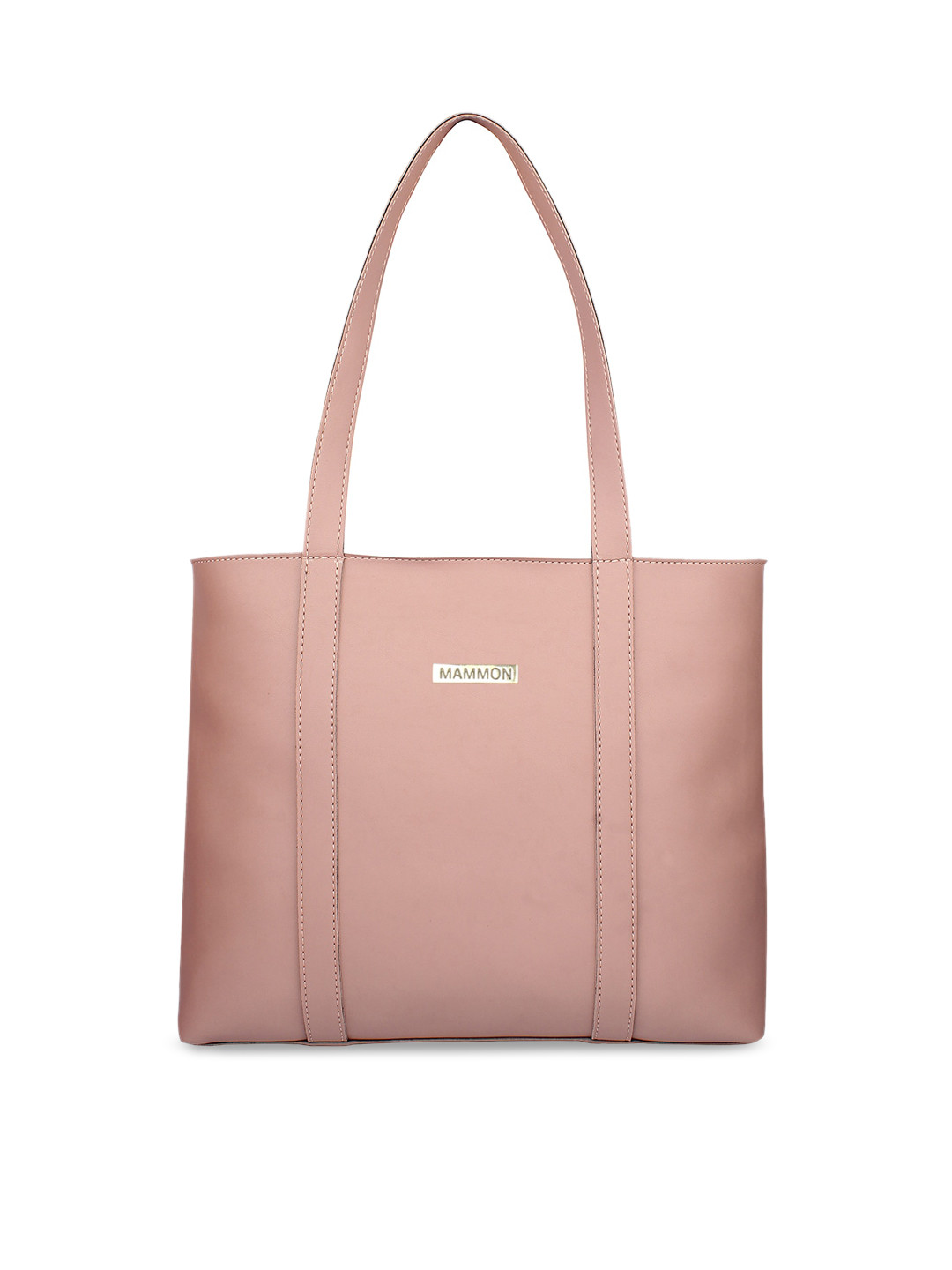 

MAMMON Pink PU Structured Shoulder Bag