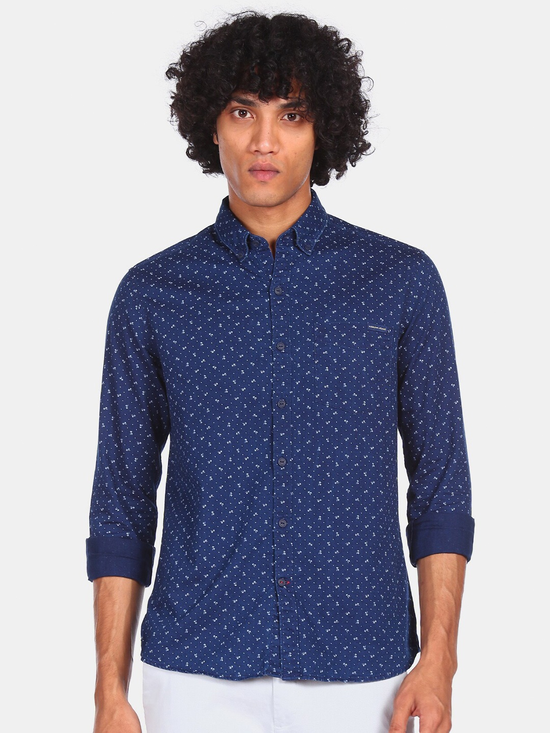 

Arrow Sport Men Blue Opaque Printed Casual Shirt