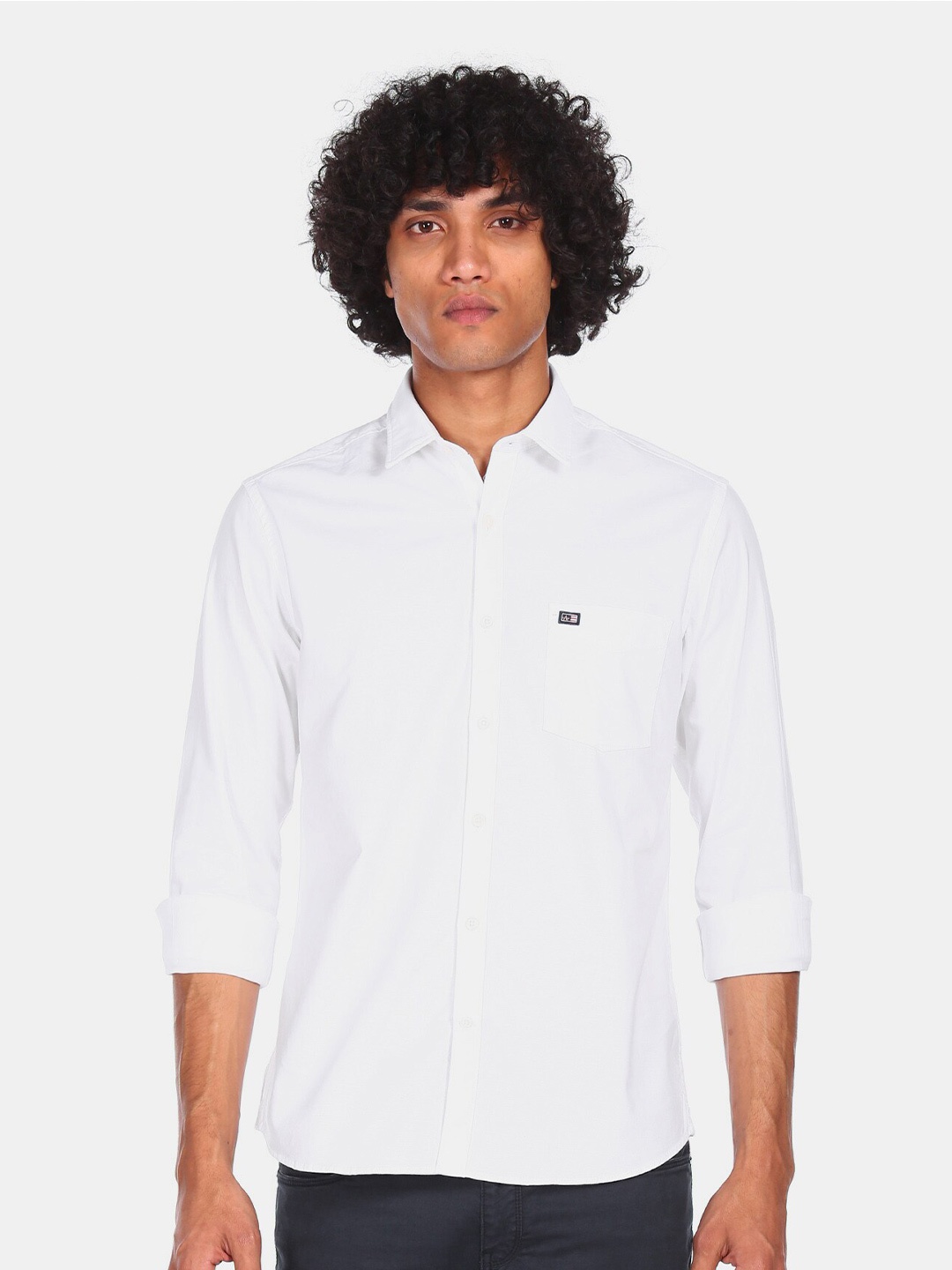 

Arrow Sport Men White Opaque Casual Shirt