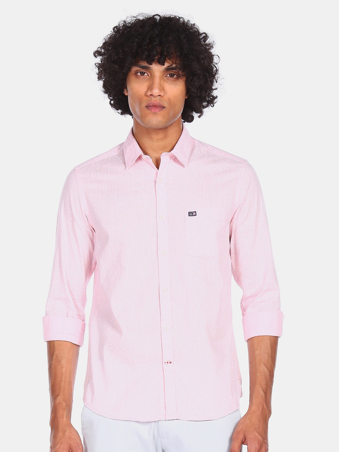 

Arrow Sport Men Pink Opaque Printed Casual Shirt