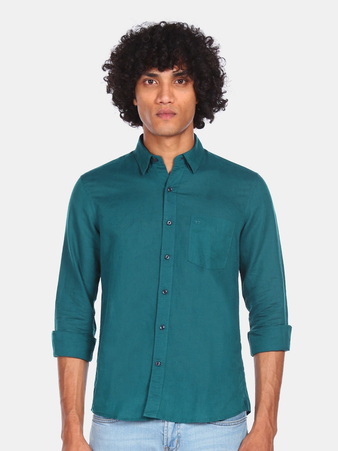 

Arrow Sport Men Blue Opaque Casual Shirt