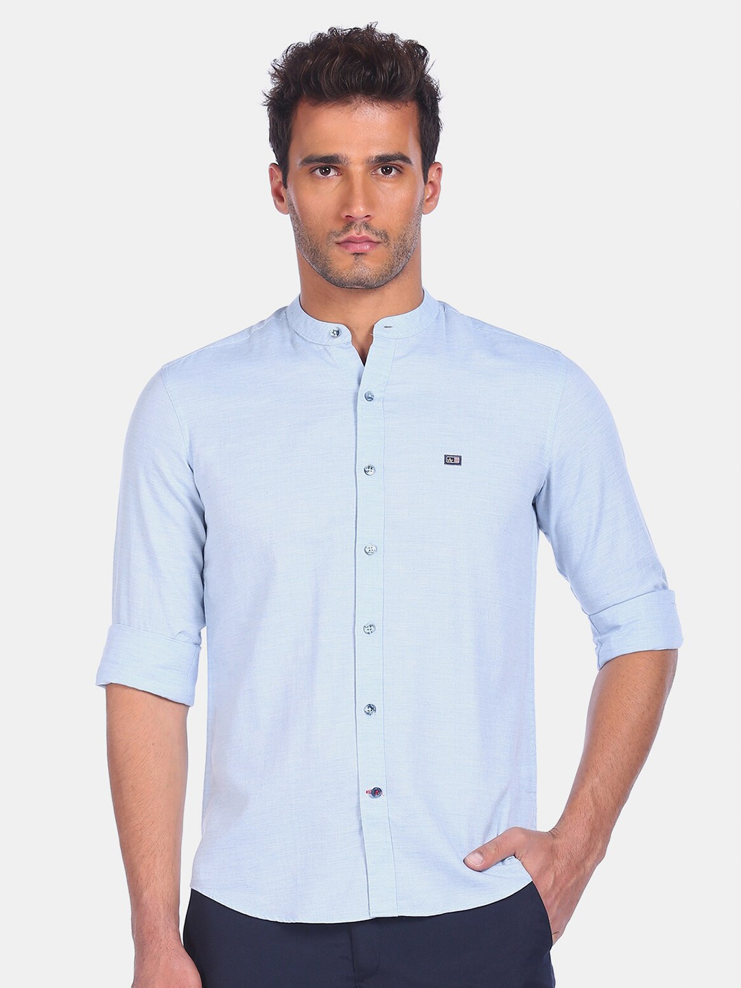 

Arrow Sport Men Blue Opaque Casual Shirt