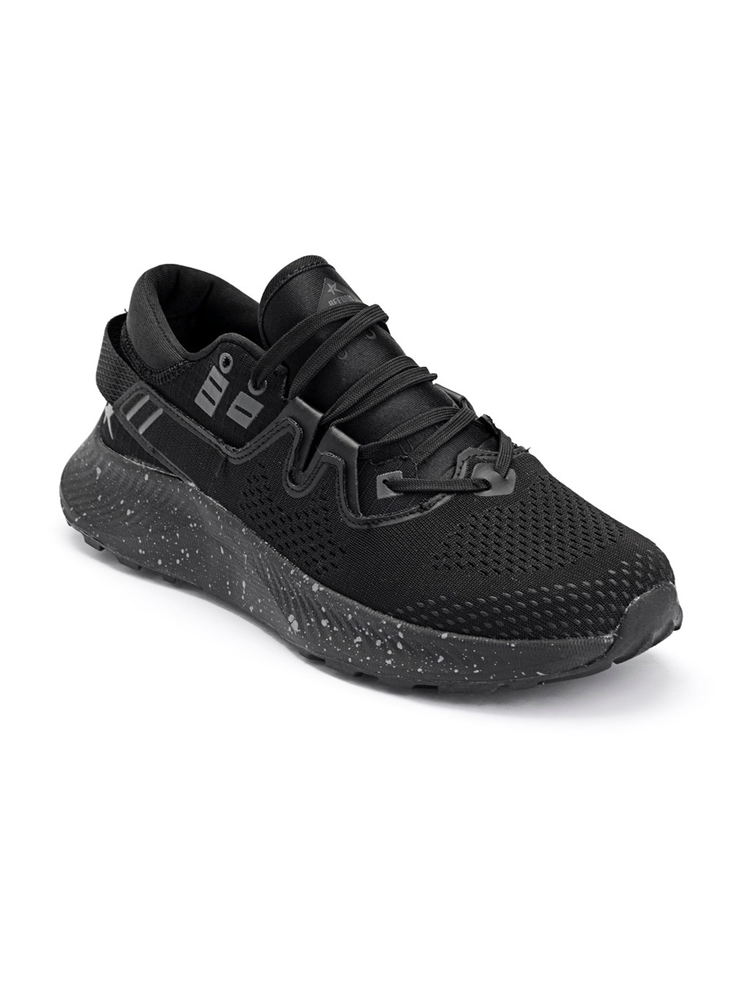 

REFOAM Men Black Mesh Running Non-Marking Shoes