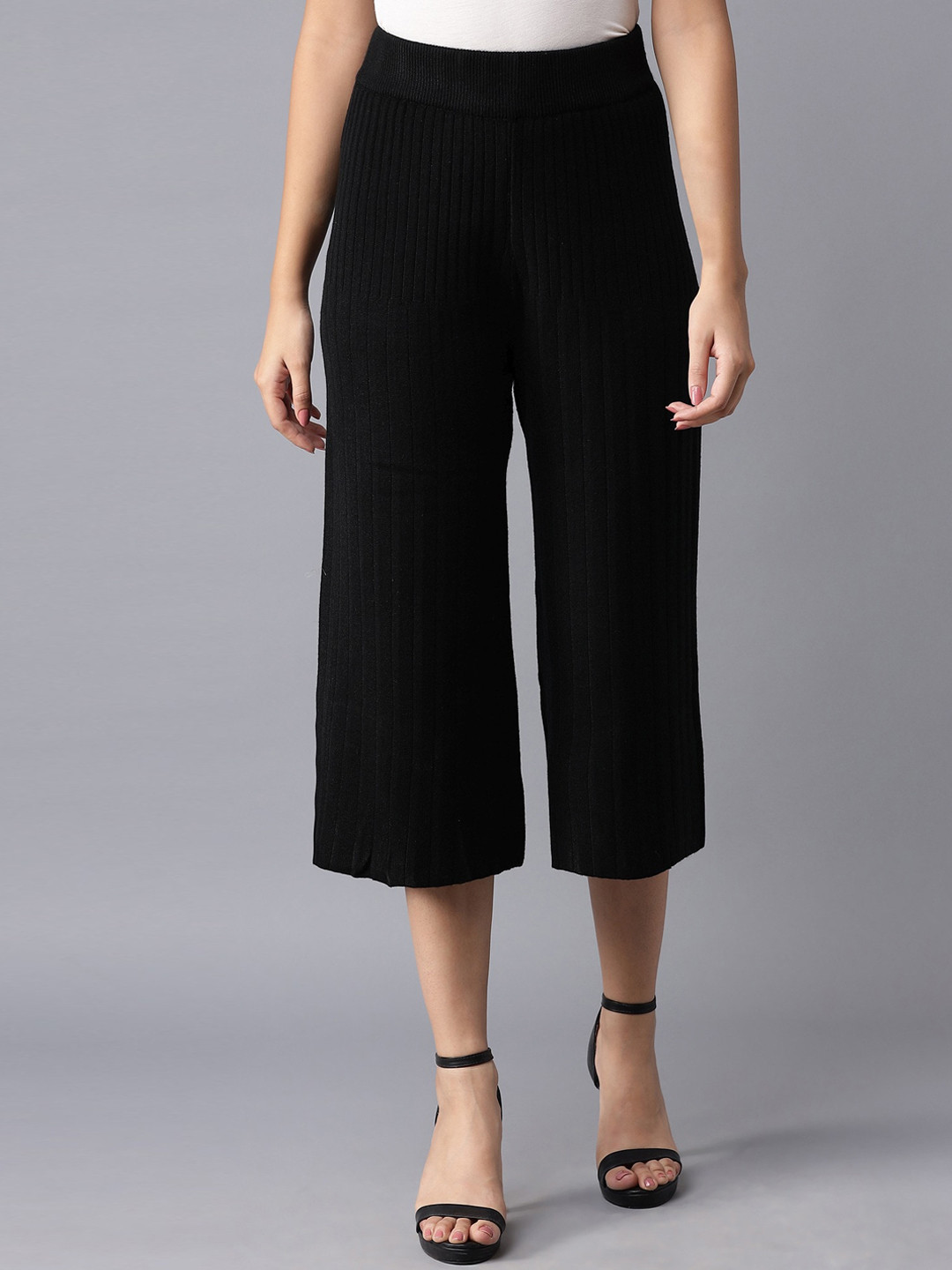 

W Women Black Culottes Trousers