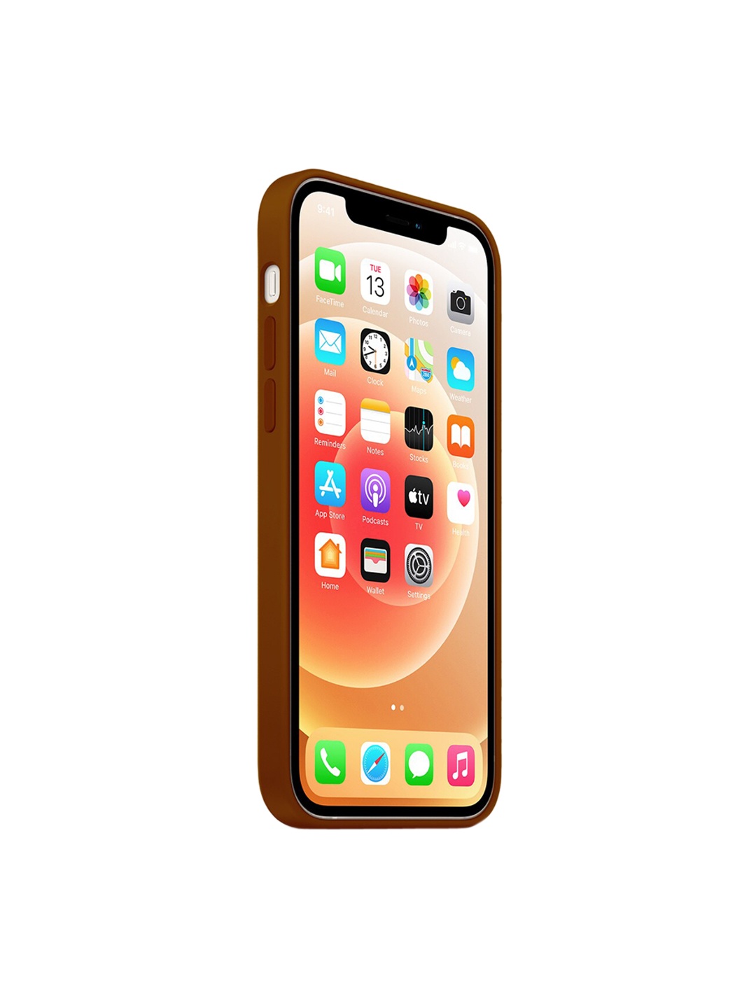 

TREEMODA Brown Solid Leather iPhone 11 Pro Max Back Case