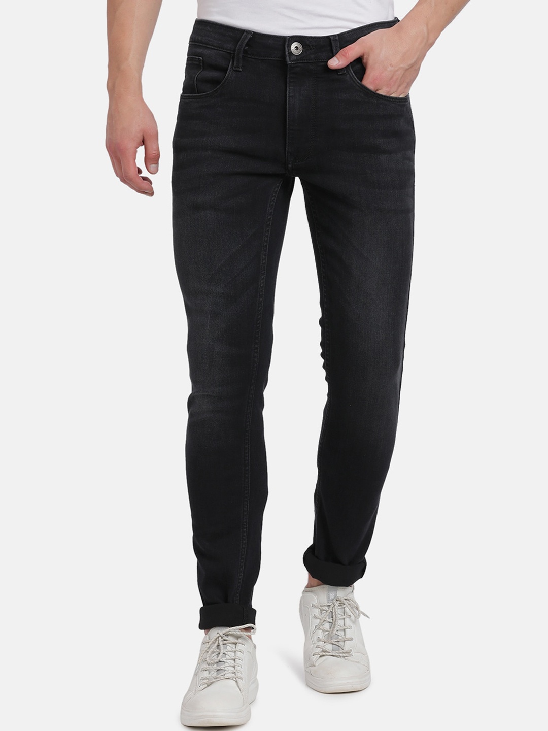 

Crocodile Men Black Slim Fit Stretchable Jeans