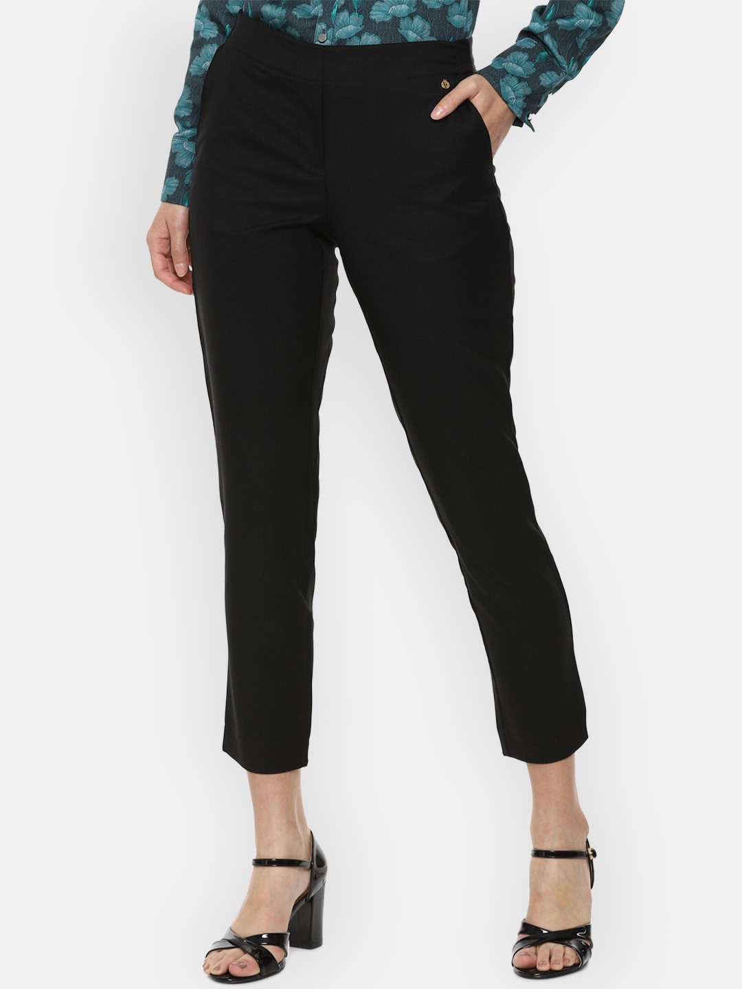 

Van Heusen Woman Black Formal Trousers
