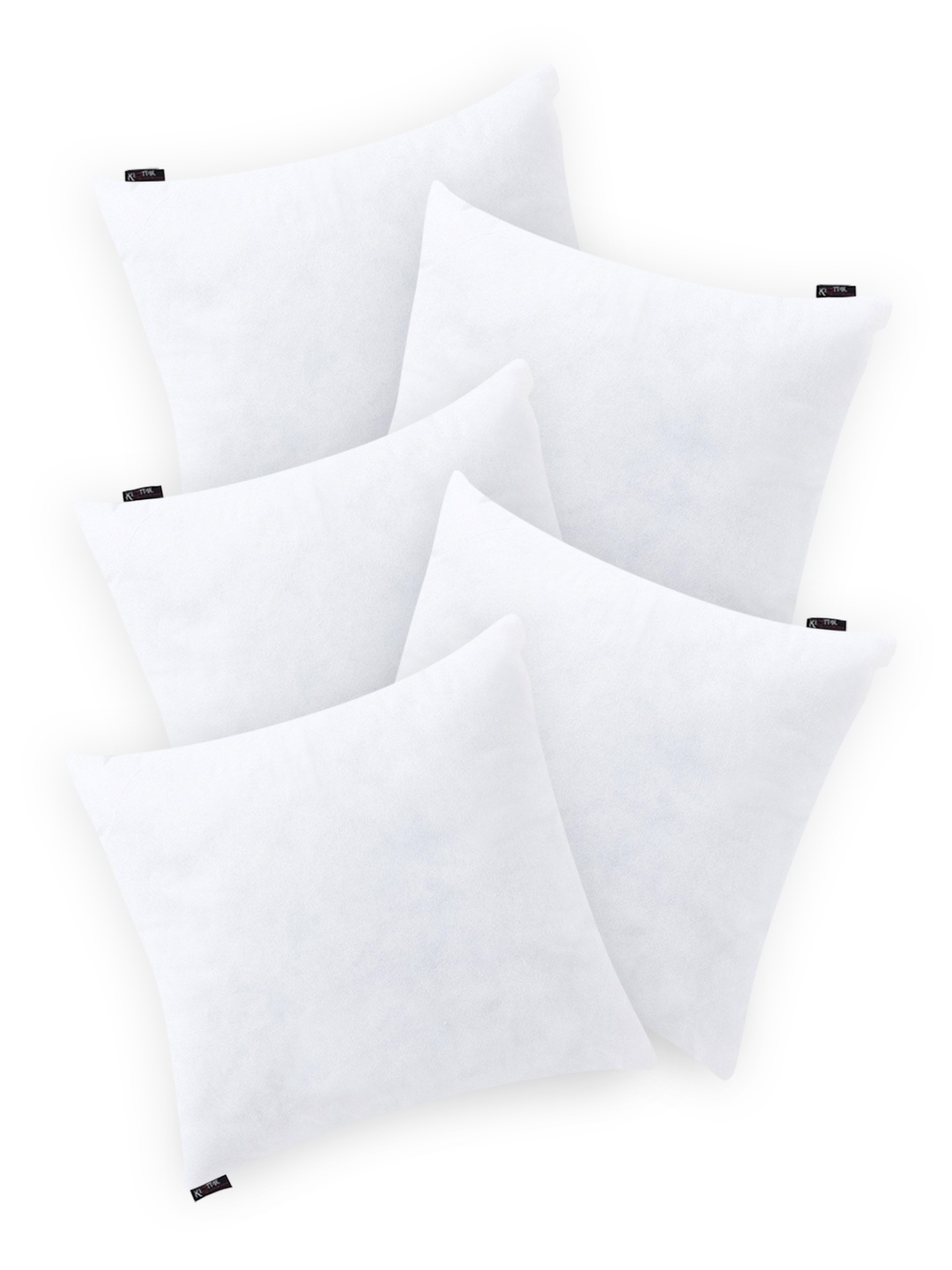 

Arrabi Set Of 5 White Solid Cushion Fillers