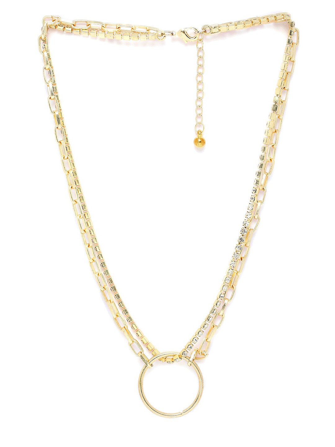 

BELLEZIYA Gold-Toned Layered Necklace