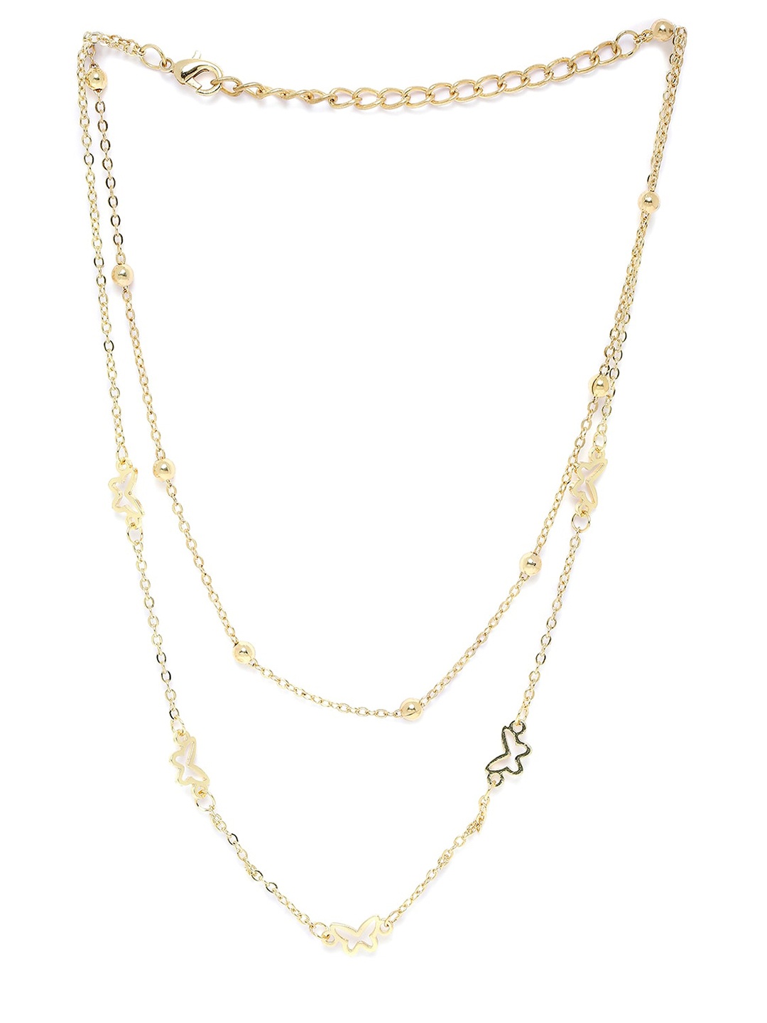 

BELLEZIYA Gold-Toned Layered Necklace