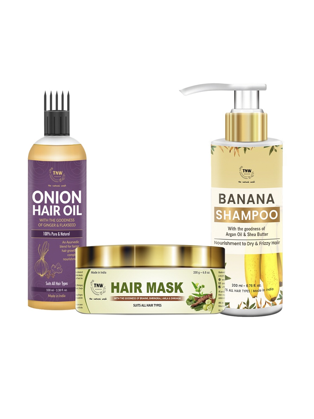 

TNW The Natural Wash Hair Care Kit, White