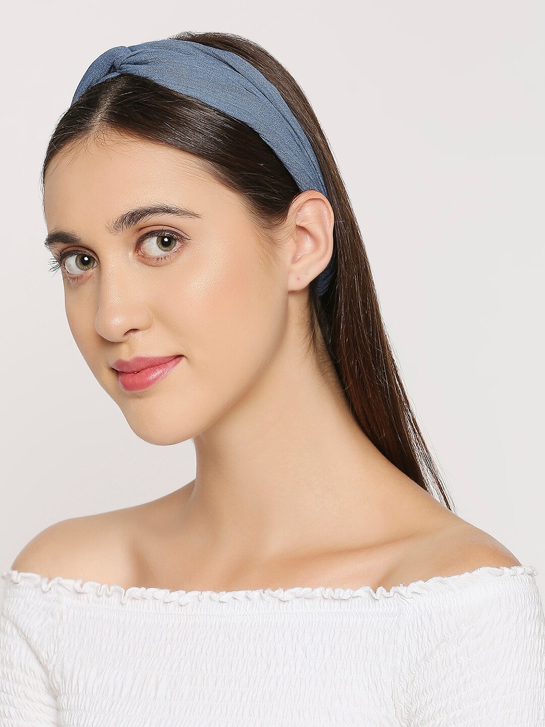 

BELLEZIYA Women Blue Twist Hairband