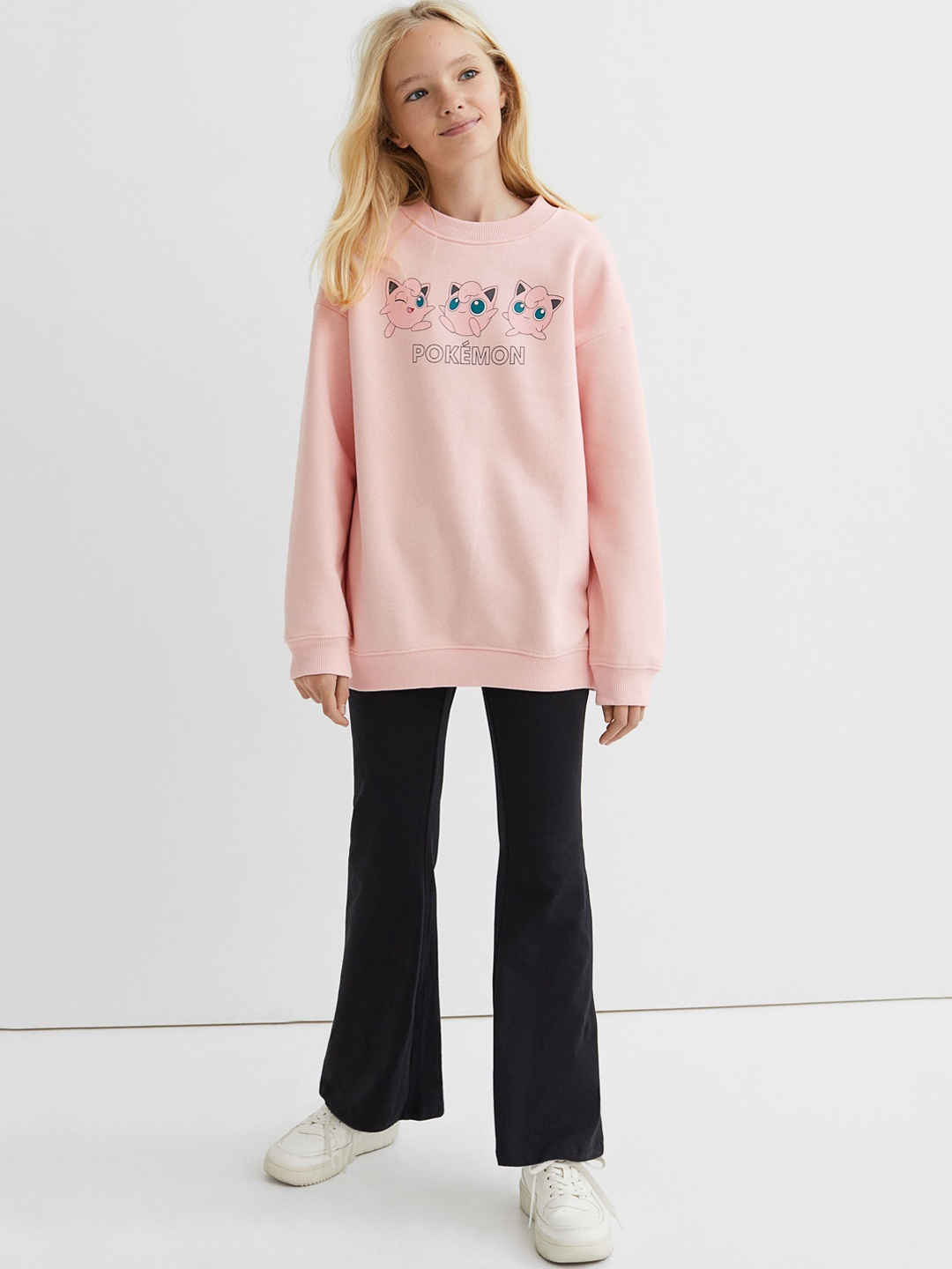 

H&M Girls Black & Pink 2-piece Printed Set