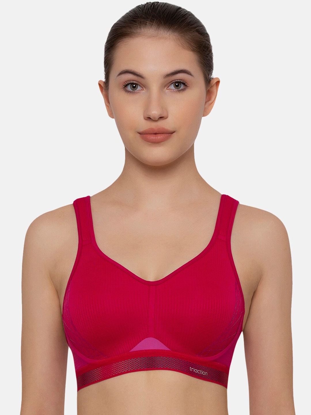 

Triumph Triaction Cardio Cloud Padded Non Wired Sports Bra with Extreme Bounce Control, Red