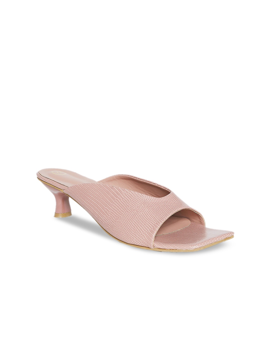 

20Dresses Pink Solid PU Kitten Heels