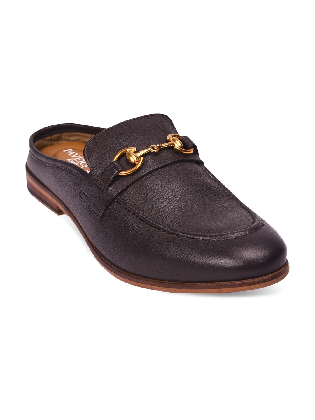 

Pavers England Men Brown Leather Loafers