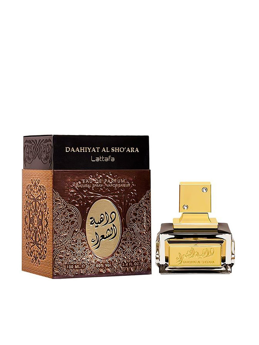 

Lattafa DAAHIYAT AL SHOARA Long Lasting Imported Eau De Perfume - 100 ml, Gold