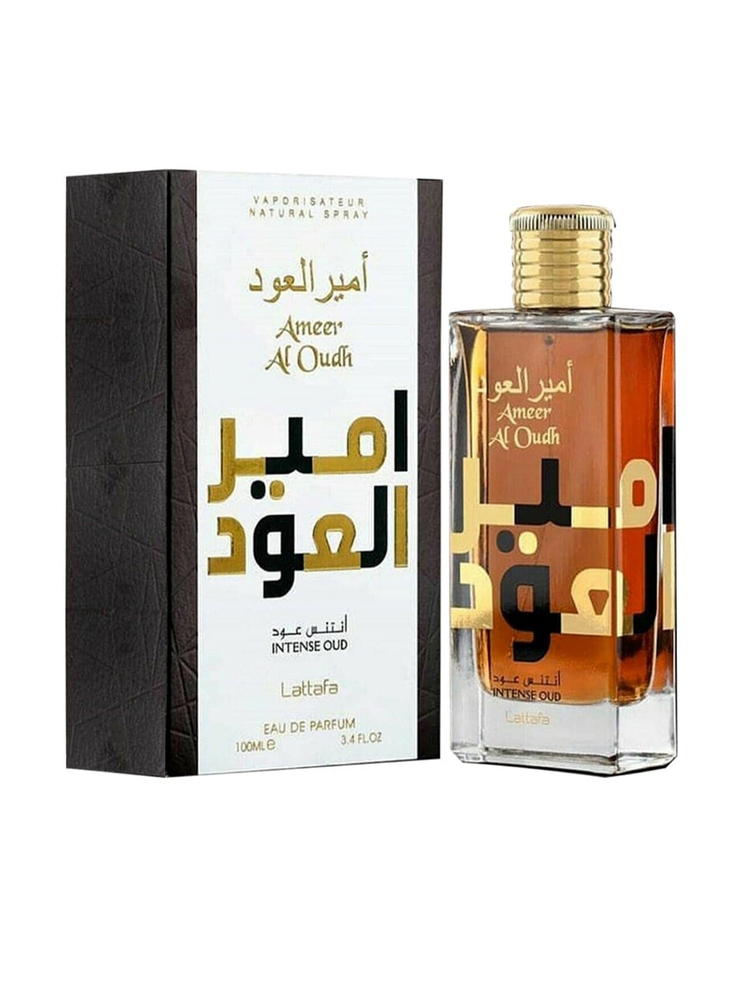 

Lattafa Ameer Al Oud Intense Long Lasting Imported Eau De Perfume 100 ml, Brown