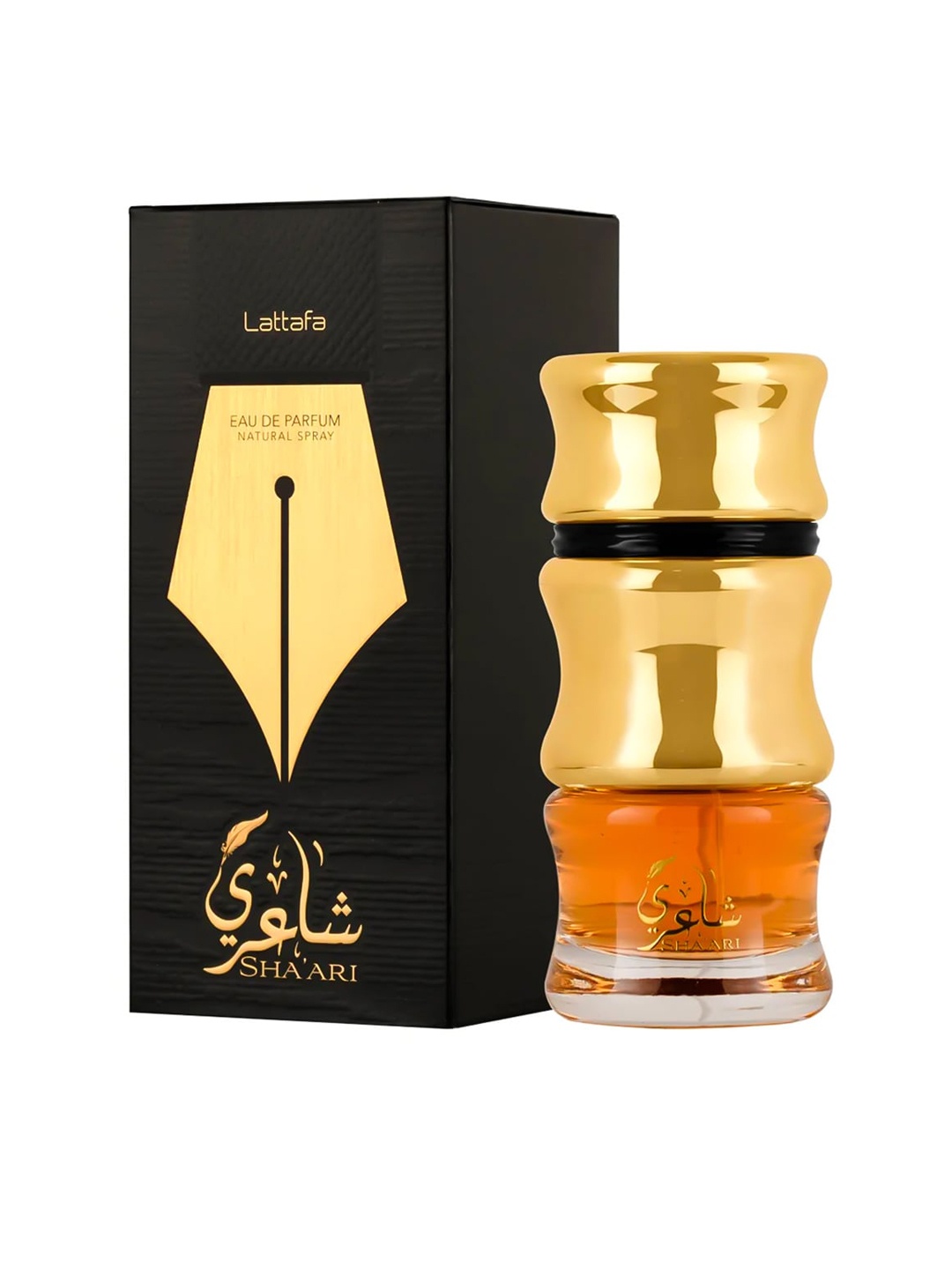 

Lattafa Sha'ari Long Lasting Imported Eau De Perfume 100 ml, Gold